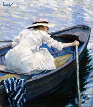 In the Boat Artwork by Edward Cucuel