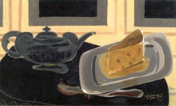 A Teapot And A Plate Of Cheese Artwork by Georges Braque