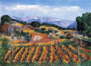 Landscape of Provence Artwork by Moise Kisling