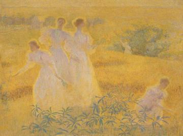 Girls In Sunlight Artwork by Phillip Leslie Hale