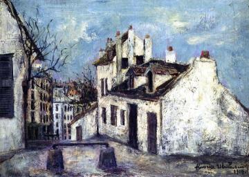 The House of Mimi Pinson Artwork by Maurice Utrillo