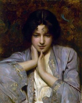 Portrait Of A Girl Artwork by Arthur Hacker