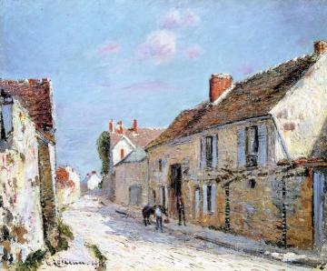 Street in Ennery, Seine et Oise Artwork by Gustave Loiseau