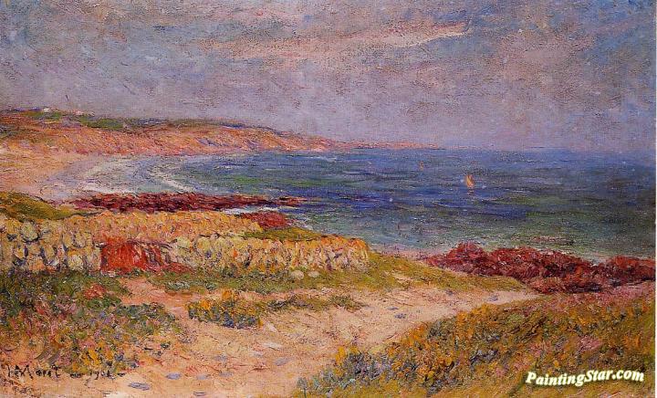 Raguenez Beach, Finistere Artwork by Henry Moret
