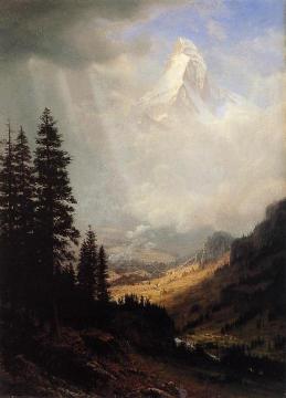 The Matterhorn Artwork by Albert Bierstadt