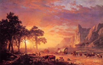The Oregon Trail Artwork by Albert Bierstadt