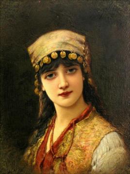 An Oriental Beauty Artwork by Emile Eisman-Semenowsky