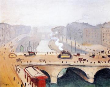 Quay and Pont Saint-Michel Artwork by Albert Marquet