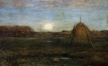 The Rising Moon: Autumn Artwork by Dwight W. Tryon