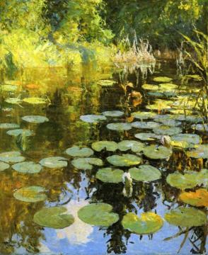 Lily Pond Artwork by Frank Weston Benson