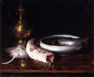 Still Life: Fish Artwork by William Merritt Chase