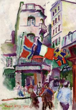 July in Havre Artwork by Raoul Dufy