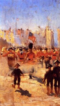 Paris Parade Artwork by Frank Weston Benson