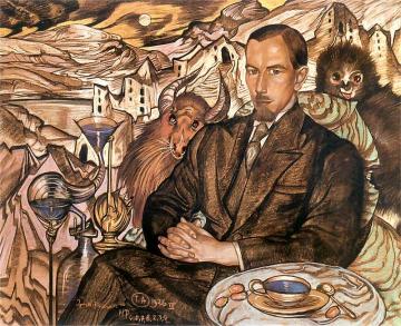 Portrait of Wlodzimierz Nawrocki Artwork by Stanislaw Ignacy Witkiewicz