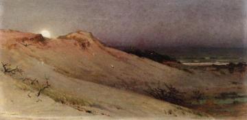 Moonrise over the Dune Artwork by William Trost Richards