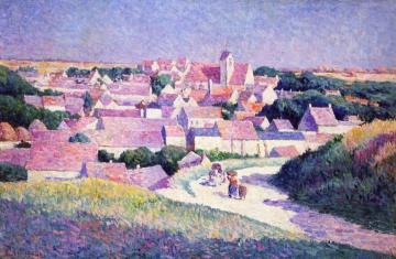 Moulineux, the Entrance to the Village Artwork by Maximilien Luce