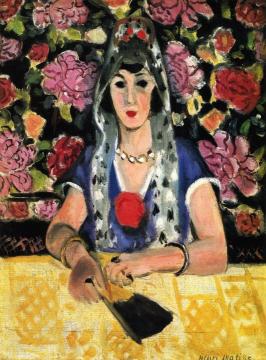 Spanish Woman, Blue Harmony Artwork by Henri Matisse