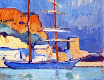 The Harbor At Cassis Artwork by Samuel John Peploe