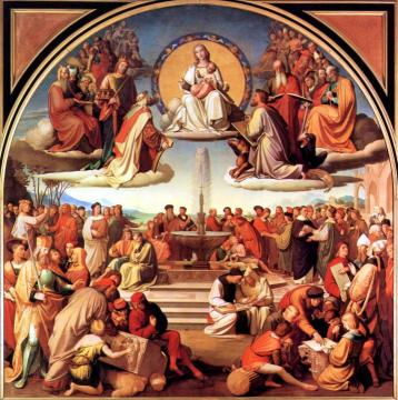 The Triumph Of Religion In The Arts Artwork by Johann Friedrich Overbeck