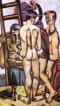 The Argonauts (triptych - Middle Panel) Artwork by Max Beckmann