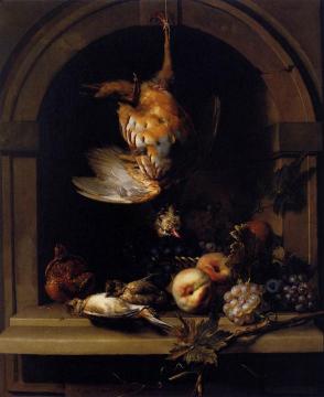 Partridge in a Niche Artwork by Nicolas de Largillierre