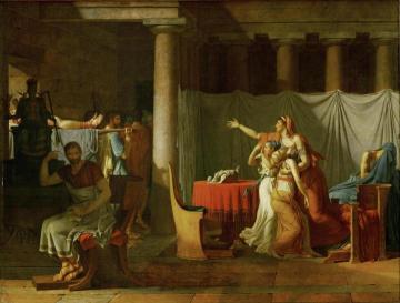 The Lictors Returning To Brutus The Bodies Of His Sons Artwork by Jacques Louis David