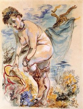 Bathing Artwork by George Grosz
