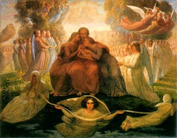 Poem of the Soul 01, Génération divine Artwork by Louis Janmot