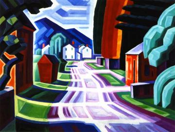 Form And Light, Motif In West New Jersey (beattiestown) Artwork by Oscar Bluemner