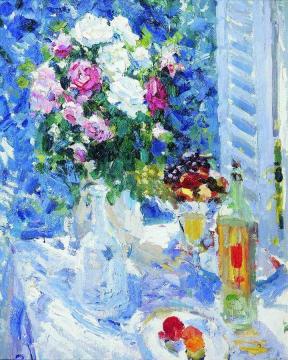 Flowers And Fruit Artwork by Constantin Alexeevich Korovin