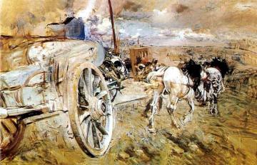 The dump at the door of Asier Artwork by Giovanni Boldini