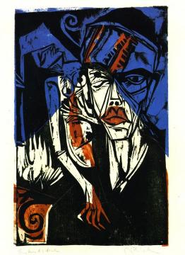 Kämpfe Artwork by Ernst Ludwig Kirchner