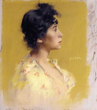 Flora de Stephano, The Artist's Model Artwork by Robert Frederick Blum