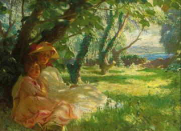 In the shade Artwork by Harold Knight