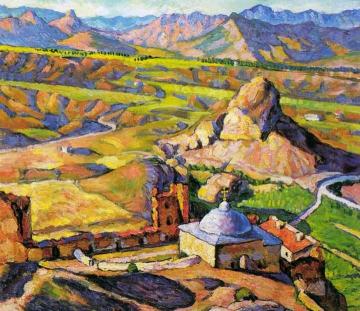 View of the Genoese Fortress in Sudak Artwork by Ilya Mashkov