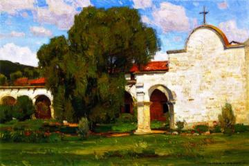 Mission San Juan Capistrano Artwork by William Wendt