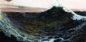 Surf under Red Skies Artwork by William de Leftwich Dodge