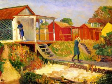 At the Beach, Bellport Artwork by William James Glackens