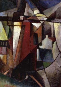 Landscape with Windmill Artwork by Albert Gleizes