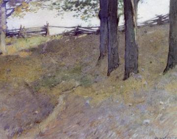 Trees on a Hillside Artwork by William Langson Lathrop