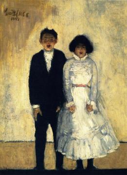 The Amateurs Artwork by George Benjamin Luks