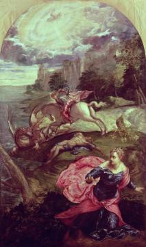 Saint George And The Dragon Artwork by Tintoretto Jacopo