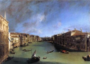 Grand Canal: Looking Northeast from the Palazzo Balbi to the Rialto Bridge Artwork by Giovanni Antonio Canal