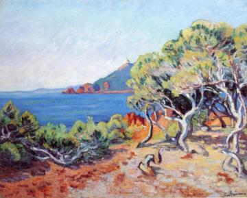 The Entrance To The Bay, Agay, Morning Artwork by Armand Guillaumin