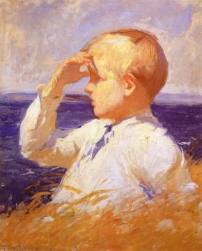 Study - Boy's Head Artwork by Frank Weston Benson