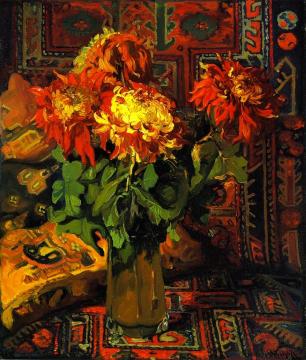 Spider Mums Artwork by Franz Bischoff