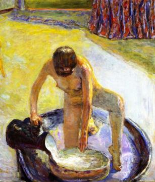 Nude Crouching in the Tub Artwork by Pierre Bonnard