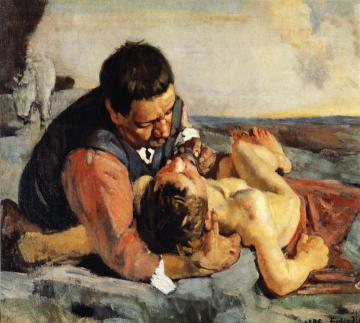 The Good Samaritan Artwork by Ferdinand Hodler