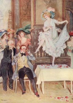 Gabrielle Ray as Frou-Frou at the Supper Party Artwork by Talbot Hughes