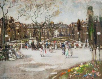 Square in Paris, 2 Clichy Artwork by James Kay
